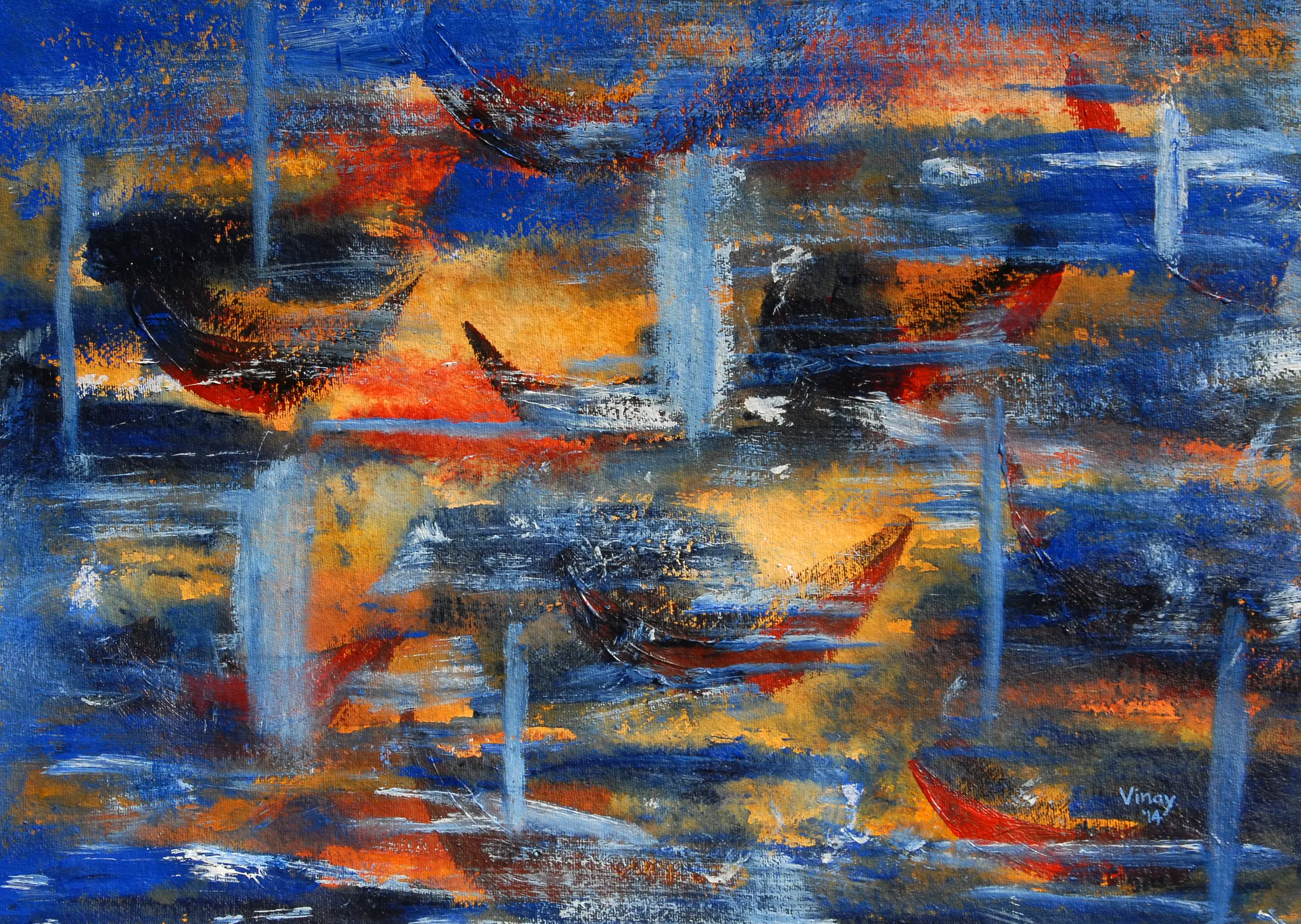 Floating Boats
