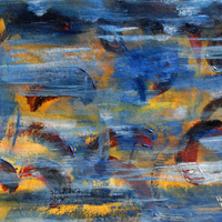 Jumping-dolphins_22-x-30-inches_Acrylic-on-paper