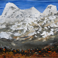 Magic-of-Himalayan-peaks_14-x-20-inches_Acrylic-on-paper