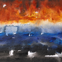 Smoke-on-the-water-Fire-in-the-skies_15-x-22-inches_Acrylic-on-paper